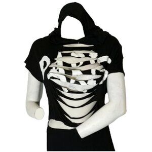 Women Black Paris Hoodie